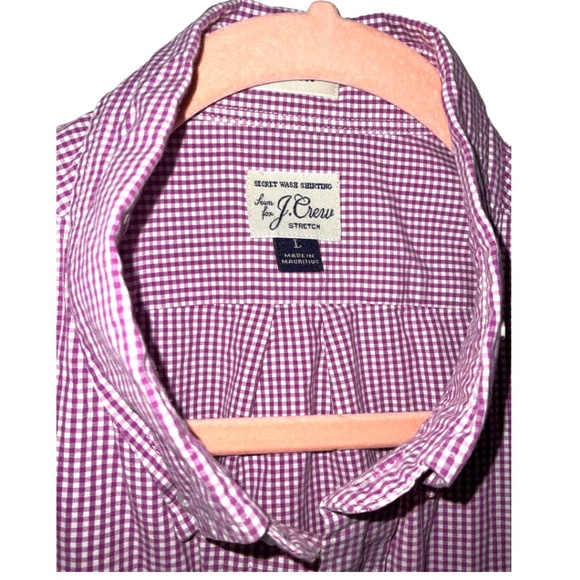 J. Crew Classic Stretch Sewn for Secret Wash Shirting Button-Down Size Large - Picture 3 of 11